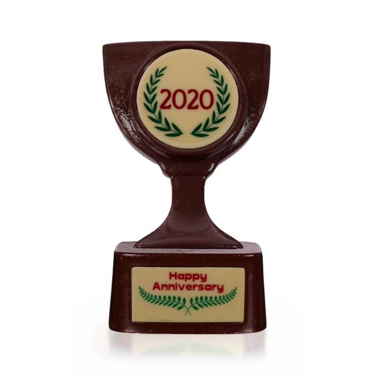 Chocolate Trophy with Own Message and Logo
