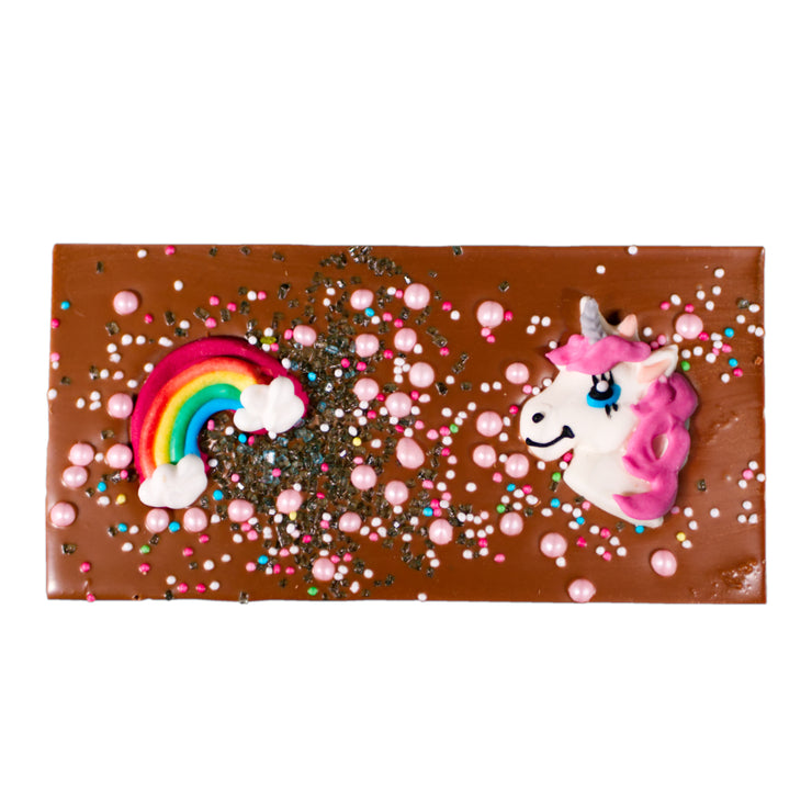Regenbogen - Einhorn Milchschokotafel