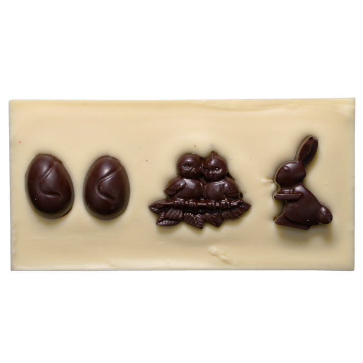 Easter White and Dark Chocolate Bar